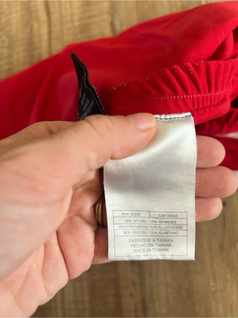 Vintage Nike Red Athletic Tennis Skirt with White Trim - Womens Large